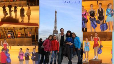 Las patinadoras del Aramón en el OMS Trophy de París